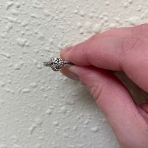Pandora silver love knot ring